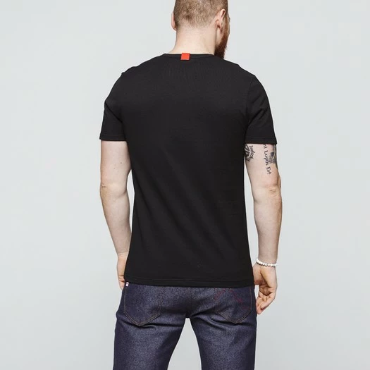 1083 T-SHIRT COL V 301 UNI Coton Bio Noir Homme 5 1083 T-SHIRT COL V 301 UNI Coton Bio Noir Homme - Image 3