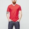 1083 T-SHIRT COL V 301 UNI Coton Bio Rouge Homme 2 1083 T-SHIRT COL V 301 UNI Coton Bio Rouge Homme -1083 boutique 301 rouge 1201