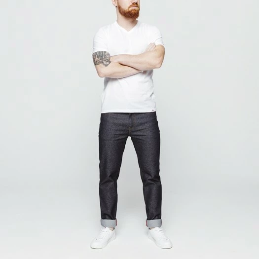 1083 T-SHIRT COL V 301 UNI Coton Bio Blanc Homme 6 1083 T-SHIRT COL V 301 UNI Coton Bio Blanc Homme - Image 4