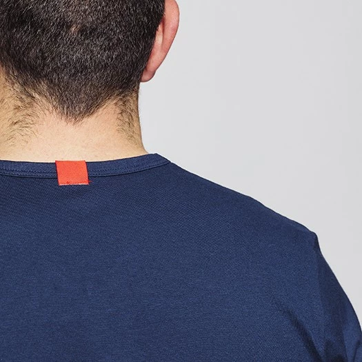 1083 T-SHIRT COL V 301 UNI Coton Bio Bleu Marine Homme 6 1083 T-SHIRT COL V 301 UNI Coton Bio Bleu Marine Homme - Image 4