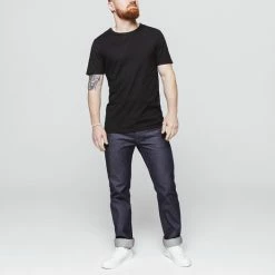 1083 T-SHIRT COL ROND 302 UNI Coton Bio Noir Homme 9 1083 T-SHIRT COL ROND 302 UNI Coton Bio Noir Homme -1083 boutique 302 noir 1152