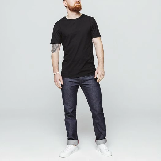 1083 T-SHIRT COL ROND 302 UNI Coton Bio Noir Homme 6 1083 T-SHIRT COL ROND 302 UNI Coton Bio Noir Homme - Image 4