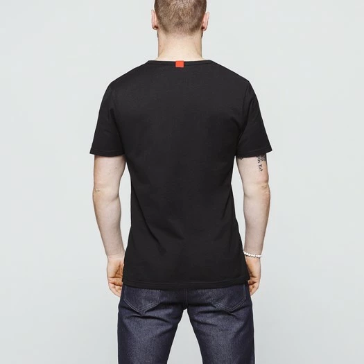 1083 T-SHIRT COL ROND 302 UNI Coton Bio Noir Homme 5 1083 T-SHIRT COL ROND 302 UNI Coton Bio Noir Homme - Image 3