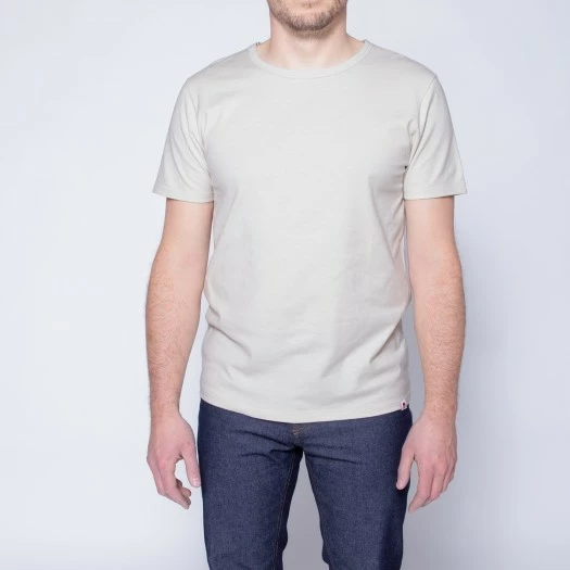 1083 T-SHIRT COL ROND 302 UNI Coton Bio Beige Homme 3 1083 T-SHIRT COL ROND 302 UNI Coton Bio Beige Homme