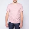1083 T-SHIRT COL ROND 302 UNI Coton Bio Vieux Rose Homme -1083 boutique 302 vieux rose 4