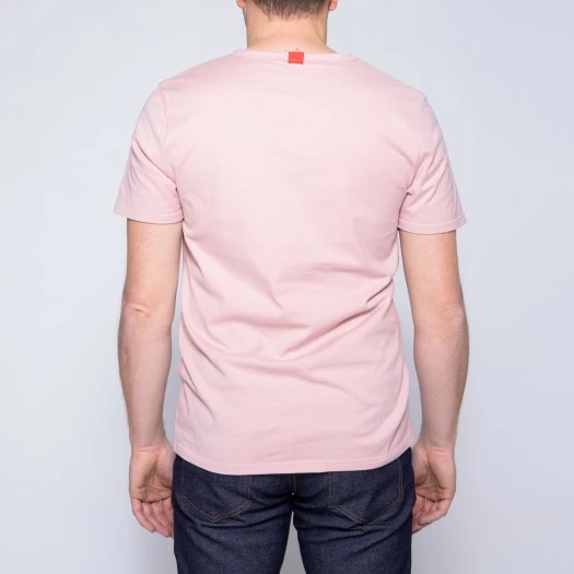 1083 T-SHIRT COL ROND 302 UNI Coton Bio Vieux Rose Homme 4 1083 T-SHIRT COL ROND 302 UNI Coton Bio Vieux Rose Homme - Image 2