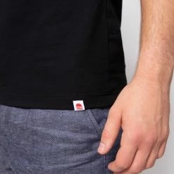 1083 T-SHIRT DROIT 304 UNI Coton Bio Noir Homme -1083 boutique 304 tshirt noir 3