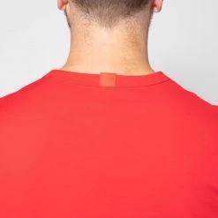 1083 T-SHIRT DROIT 304 UNI Coton Bio Rouge Homme -1083 boutique 304 tshirt rouge 5