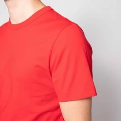 1083 T-SHIRT DROIT 304 UNI Coton Bio Rouge Homme -1083 boutique 304 tshirt rouge 6
