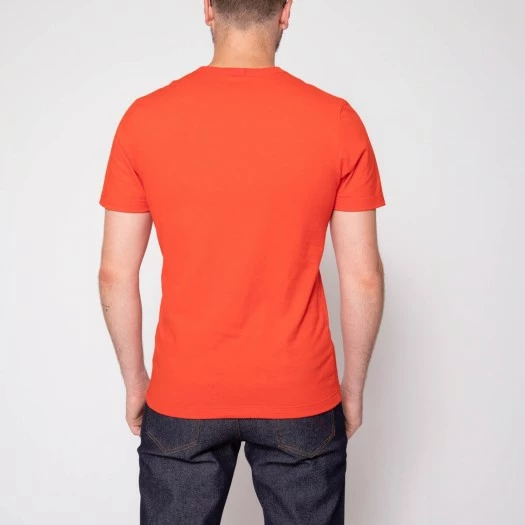 1083 T-SHIRT DROIT 304 UNI Coton Bio Vermillon Homme 4 1083 T-SHIRT DROIT 304 UNI Coton Bio Vermillon Homme - Image 2