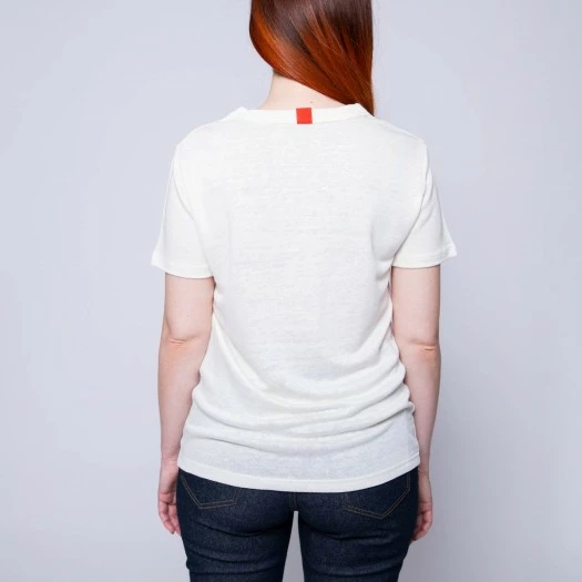 1083 T-SHIRT DROIT 306 SPLICE Lin Ecru Mixte 5 1083 T-SHIRT DROIT 306 SPLICE Lin Ecru Mixte - Image 3