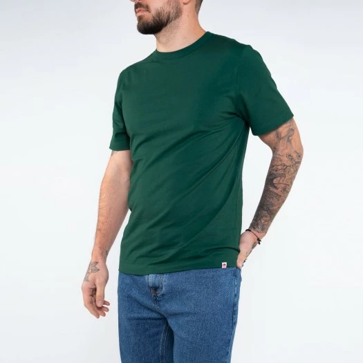 1083 T-SHIRT DROIT 304 UNI Coton Bio Vert Emeraude Homme 4 1083 T-SHIRT DROIT 304 UNI Coton Bio Vert Emeraude Homme - Image 3