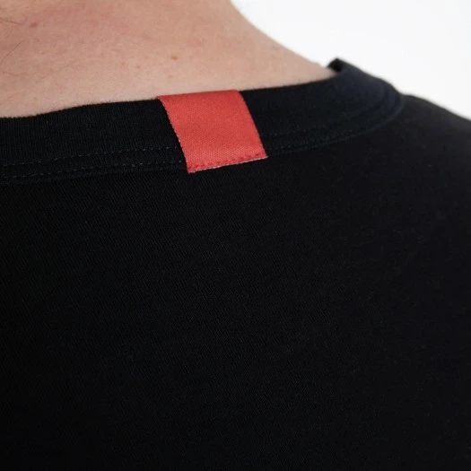 1083 T-SHIRT MANCHES LONGUES DROIT 305 UNI Coton Bio Noir Homme 5 1083 T-SHIRT MANCHES LONGUES DROIT 305 UNI Coton Bio Noir Homme - Image 4
