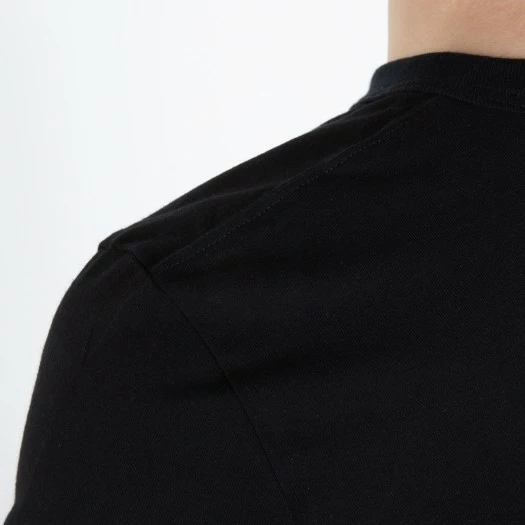 1083 T-SHIRT MANCHES LONGUES DROIT 305 UNI Coton Bio Noir Homme 6 1083 T-SHIRT MANCHES LONGUES DROIT 305 UNI Coton Bio Noir Homme - Image 5