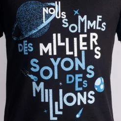 1083 T-SHIRT DROIT 324 TIME FOR THE PLANET Coton Bio Noir Homme -1083 boutique 324 1083xtime for the planet 0002 zoom