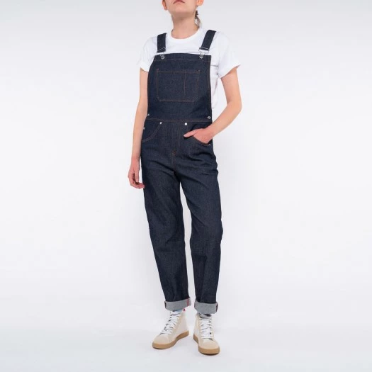 1083 SALOPETTE DROITE 571 Coton Bio Superdenim Flex Indigo Brut Unisexe 4 1083 SALOPETTE DROITE 571 Coton Bio Superdenim Flex Indigo Brut Unisexe - Image 2