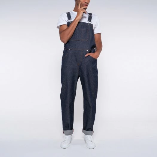 1083 SALOPETTE DROITE 571 Coton Bio Superdenim Flex Indigo Brut Unisexe 5 1083 SALOPETTE DROITE 571 Coton Bio Superdenim Flex Indigo Brut Unisexe - Image 3