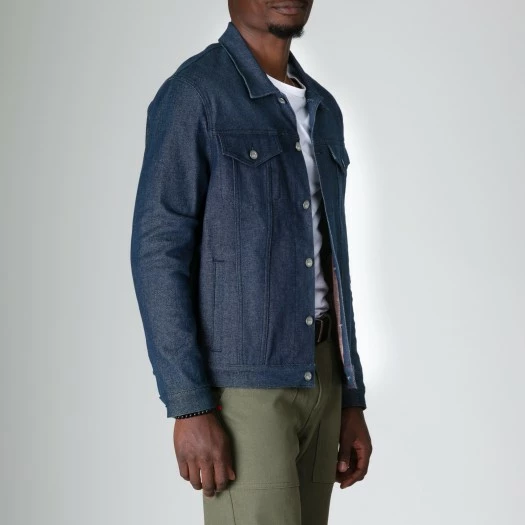 1083 VESTE DROITE 702 Coton Bio Superdenim Flex Indigo Brut Homme 4 1083 VESTE DROITE 702 Coton Bio Superdenim Flex Indigo Brut Homme - Image 2