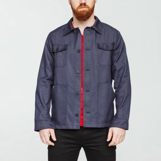 1083 VESTE DROITE 781 INFINI HOPAAL Recyclee Superdenim Bleu Homme 2 1083 VESTE DROITE 781 INFINI HOPAAL Recyclee Superdenim Bleu Homme