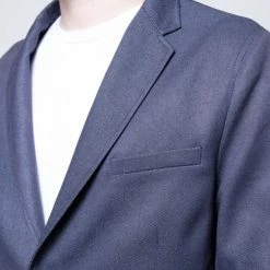 1083 VESTE CINTREE 782 INFINI BELLEVILLE Recyclee Superdenim Bleu Homme -1083 boutique 782 blazer belleville 10