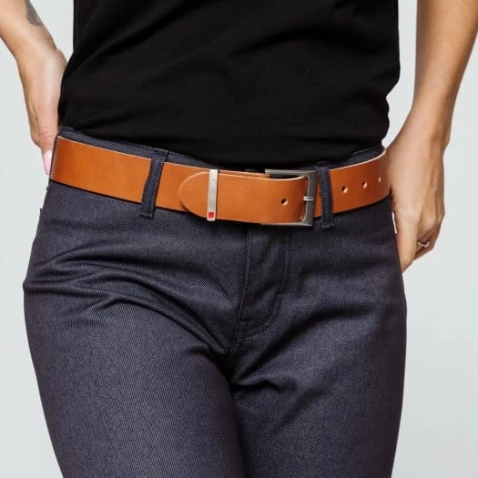 1083 CEINTURE BOUCLE CARREE 810 Cuir Camel Unisexe 3 1083 CEINTURE BOUCLE CARREE 810 Cuir Camel Unisexe - Image 2