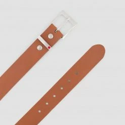 1083 boutique 19 1083 CEINTURE BOUCLE CARREE 810 Cuir Camel Unisexe