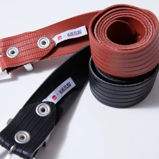 1083 CEINTURE 818 VOLONTAIRE LA VIE EST BELT Surcyclee Noir Unisexe 6 1083 CEINTURE 818 VOLONTAIRE LA VIE EST BELT Surcyclee Noir Unisexe - Image 5