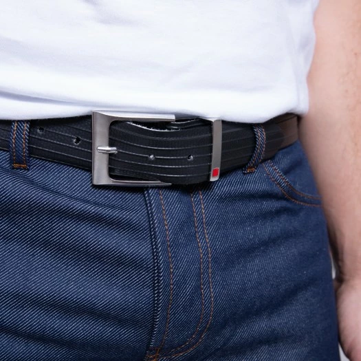 1083 CEINTURE 818 VOLONTAIRE LA VIE EST BELT Surcyclee Noir Unisexe 3 1083 CEINTURE 818 VOLONTAIRE LA VIE EST BELT Surcyclee Noir Unisexe - Image 2