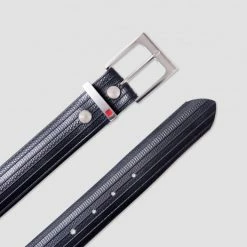 1083 CEINTURE 818 VOLONTAIRE LA VIE EST BELT Surcyclee Noir Unisexe