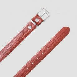 1083 CEINTURE 828 VOLONTAIRE LA VIE EST BELT Surcyclee Rouge Unisexe