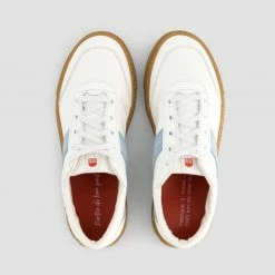 1083 SNEAKERS BASSES 901 Coton Bio Cuir Blanc/ciel Unisexe 9 1083 SNEAKERS BASSES 901 Coton Bio Cuir Blanc/ciel Unisexe -1083 boutique 901 blanc ciel top raw 1