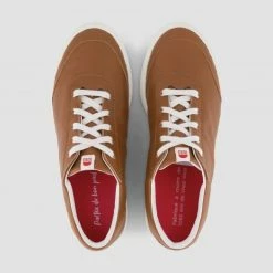 1083 SNEAKERS BASSES 902 Cuir Camel Unisexe -1083 boutique 902cam26 39 top raw 1