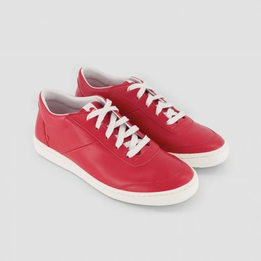 1083 SNEAKERS BASSES 902 Cuir Rouge Unisexe 4 1083 SNEAKERS BASSES 902 Cuir Rouge Unisexe - Image 2