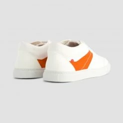 1083 SNEAKERS BASSES 903 Coton Bio Blanc/vermillon Unisexe 8 1083 SNEAKERS BASSES 903 Coton Bio Blanc/vermillon Unisexe -1083 boutique 903 blanc vermillon dos raw 1 1