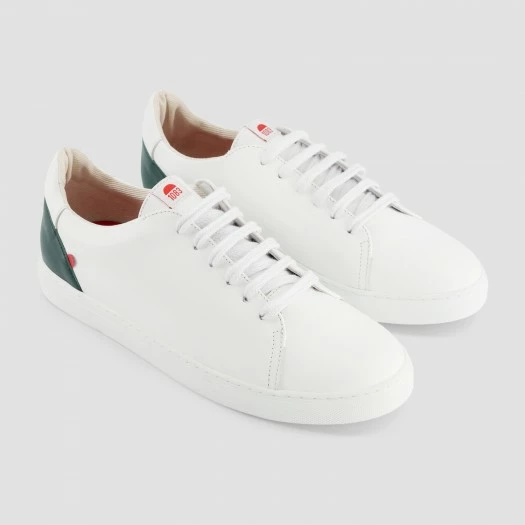 1083 SNEAKERS BASSES 912 Cuir Blanc/sapin Unisexe 4 1083 SNEAKERS BASSES 912 Cuir Blanc/sapin Unisexe - Image 2