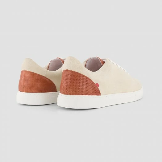 1083 SNEAKERS BASSES 912 Cuir Beige/terracotta Unisexe 5 1083 SNEAKERS BASSES 912 Cuir Beige/terracotta Unisexe - Image 3