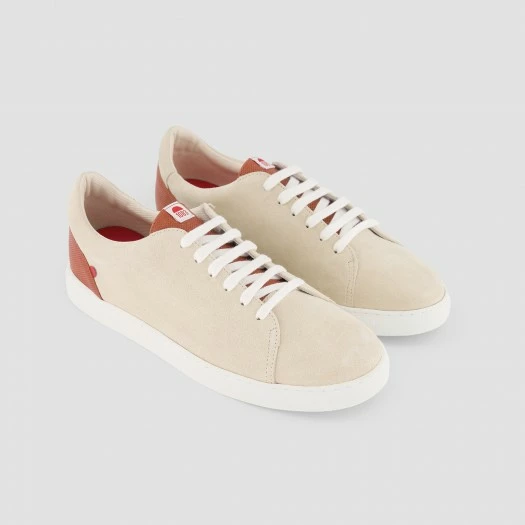 1083 SNEAKERS BASSES 912 Cuir Beige/terracotta Unisexe 4 1083 SNEAKERS BASSES 912 Cuir Beige/terracotta Unisexe - Image 2