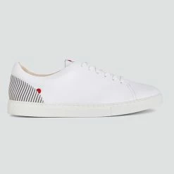 1083 SNEAKERS BASSES 912 Cuir Blanc/rayures Unisexe