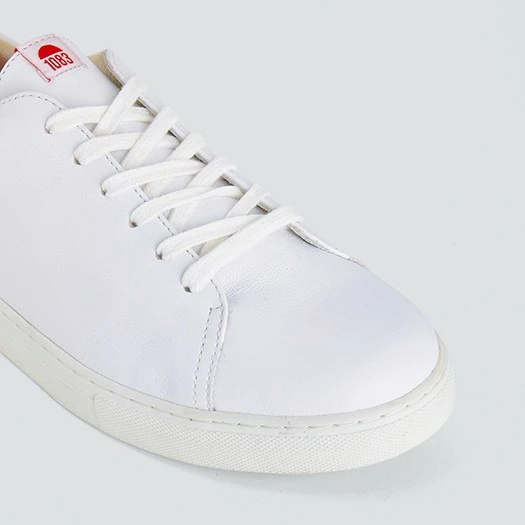 1083 SNEAKERS BASSES 912 Cuir Blanc/rayures Unisexe 3 1083 SNEAKERS BASSES 912 Cuir Blanc/rayures Unisexe - Image 2