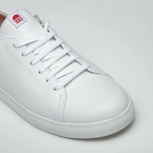 1083 SNEAKERS BASSES 912 Cuir Blanc/nature Unisexe 5 1083 SNEAKERS BASSES 912 Cuir Blanc/nature Unisexe - Image 3