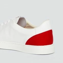 1083 SNEAKERS BASSES 912 Cuir Blanc/rouge Unisexe 7 1083 SNEAKERS BASSES 912 Cuir Blanc/rouge Unisexe -1083 boutique 912 flexdenim 2