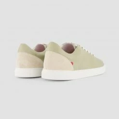 1083 SNEAKERS BASSES 912 Cuir Olive/beige Unisexe 10 1083 SNEAKERS BASSES 912 Cuir Olive/beige Unisexe -1083 boutique 912 olive talon