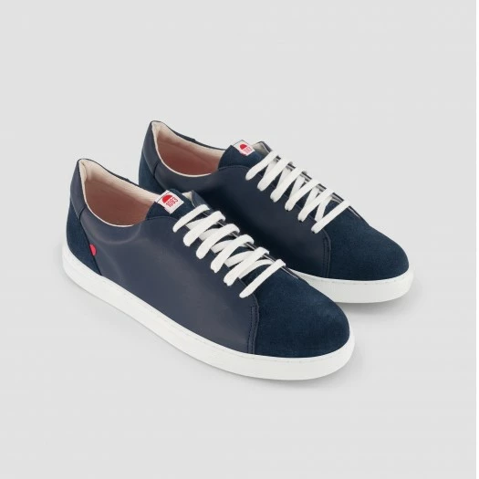 1083 SNEAKERS BASSES 912 Cuir Bleu Unisexe 4 1083 SNEAKERS BASSES 912 Cuir Bleu Unisexe - Image 2