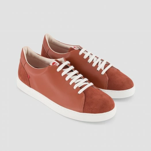 1083 SNEAKERS BASSES 912 Cuir Terracotta Unisexe 4 1083 SNEAKERS BASSES 912 Cuir Terracotta Unisexe - Image 2