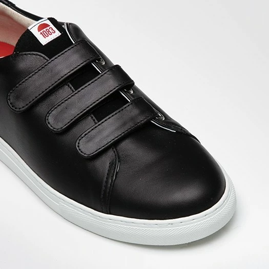 1083 SNEAKERS BASSES 913 Cuir Noir Unisexe 4 1083 SNEAKERS BASSES 913 Cuir Noir Unisexe - Image 2