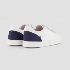 1083 SNEAKERS BASSES 913 Cuir Blanc/superdenim Unisexe 10 1083 SNEAKERS BASSES 913 Cuir Blanc/superdenim Unisexe -1083 boutique 913 talondenim talon