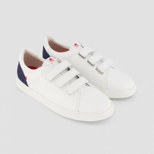 1083 SNEAKERS BASSES 913 Cuir Blanc/superdenim Unisexe 4 1083 SNEAKERS BASSES 913 Cuir Blanc/superdenim Unisexe - Image 2