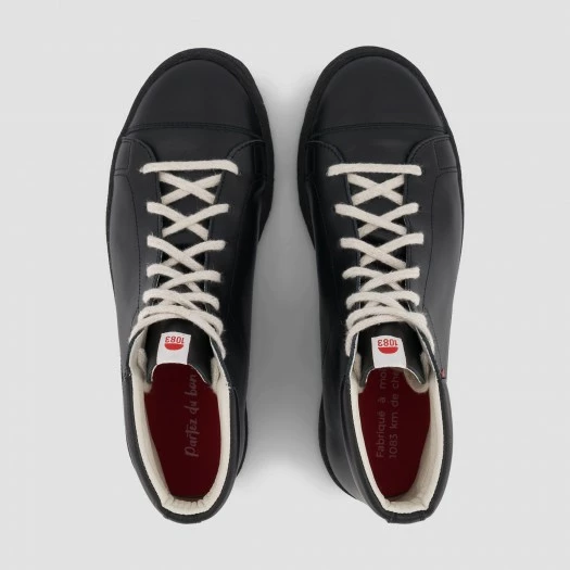 1083 SNEAKERS MONTANTES 951 Cuir Noir Unisexe 6 1083 SNEAKERS MONTANTES 951 Cuir Noir Unisexe - Image 4