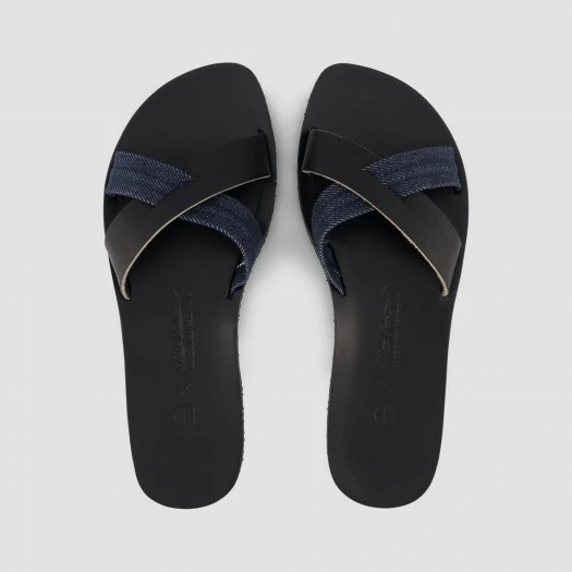 1083 SANDALES 928 Coton Bio Cuir Superdenim/noir Unisexe 6 1083 SANDALES 928 Coton Bio Cuir Superdenim/noir Unisexe - Image 4