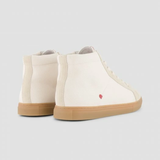 1083 SNEAKERS MONTANTES 951 Coton Bio Ecru/beige Unisexe 5 1083 SNEAKERS MONTANTES 951 Coton Bio Ecru/beige Unisexe - Image 3